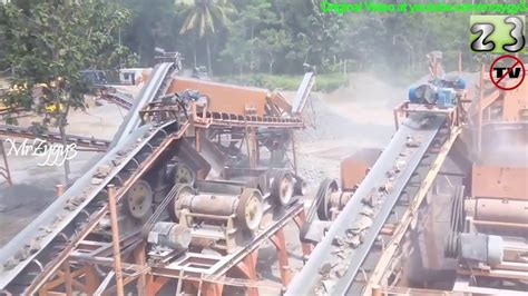 Stone Crusher Plant Working Youtube