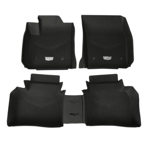 2019 2024 Cadillac Xt4 Front And Rear All Weather Floor Liners 86772007 Black Oem Ebay