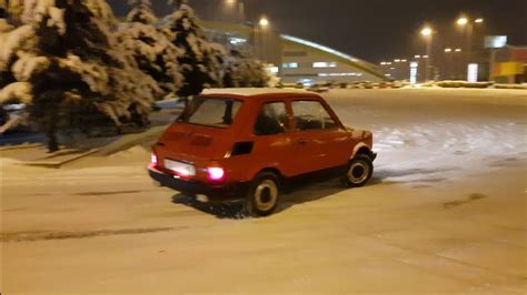 Polski Fiat P Maluch Drift On Snow Ice Youtube