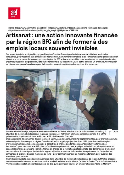 Calaméo Artisanat Une Action Innivante Financée Par La Région Bfc