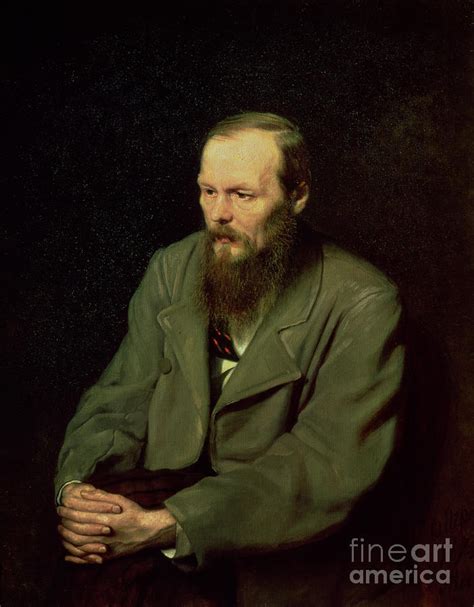 Portrait Of Fyodor Dostoyevsky Painting By Vasili Grigorevich Perov