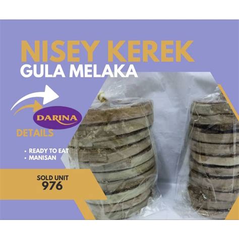 Gula Melaka Merah Kabung Nisan Kerek Nisey Kampung Kelantan 2 Saiz