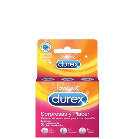 Durex Condones Sorpresas Y Placer Pack De 6 Cajas Con 3 Unidades 12tren