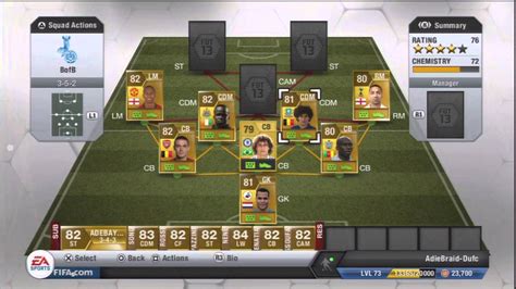 Fifa 13 Ultimate Team I Best Of The Best Squad Builder I BPL 3 5 2