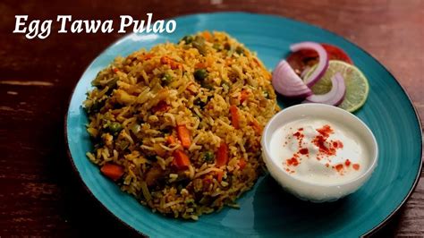 Egg Tawa Pulao Recipe Street Style Egg Tava Pulao Egg Vegetable