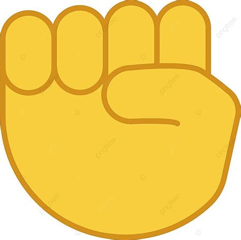 Raised Fist Emoji Color Icon Bro Cartoon Emoji Vector Cartoon Clipart