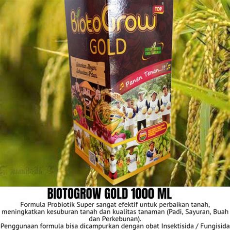 Cod Biotogrow Gold Liter Ml Probiotik Pupuk Tanaman Hias Pelebat