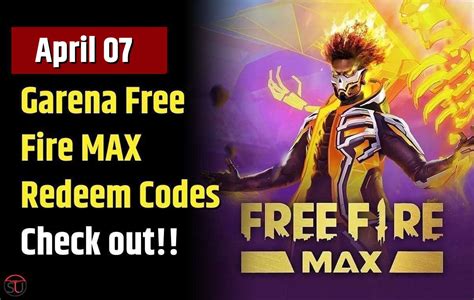 Garena Free Fire MAX Redeem Codes For April 7 Skins Weapons Bundles