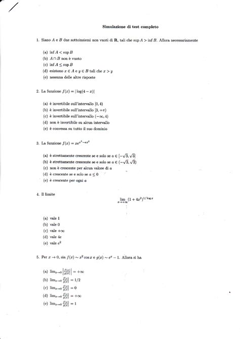 Quiz Prof Suria Analisi Poli To Simulazione Di Test Completo