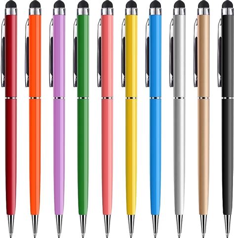 Anngrowy Stylus Pen For Ipad Stylus Pens For Tablets 2 In 1 Slim Capacitive Ballpoint Pen For