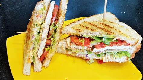 Veg Club Sandwich | Madhura's Recipe