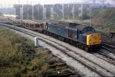 35mm Slide Br British Railways Diesel Loco Class 40 40006 Arpley 1982 Original £3 99 Picclick Uk