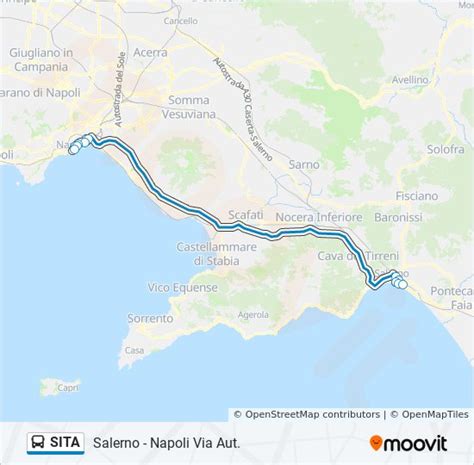 Linea Sita Orari Fermate E Mappe Salerno Napoli Via Aut Aggiornato