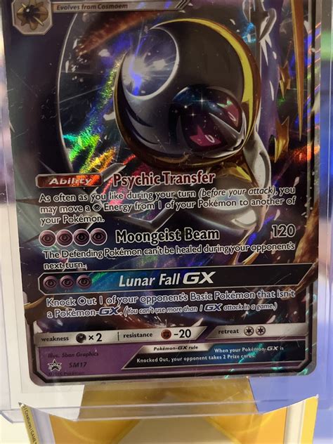 Pok C A Mon Tcg Lunala Gx Sm Black Star Promo Sm Holo Promo For Sale