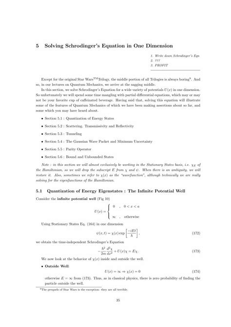 Pdf Solving Schrodingers Equation In One Dimensiondamtp Cam Ac Uk