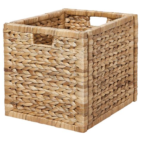 LABBSAL basket handmade water hyacinth 12 ½x13 ½x12 ½ IKEA