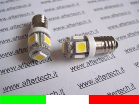 2 2pz Paar Nan Lichter Schraube E10 5 Led Smd Warmweiß 3700k 12v B1w Ebay