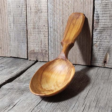 Wood Spoon Handmade Wooden Hand Carved Printables Carving