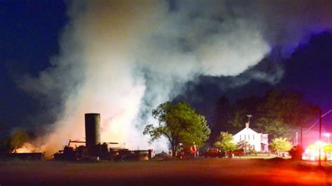 Fire Destroys Historic Barn In Goshen Township