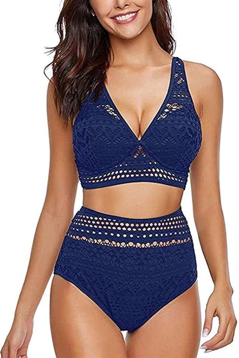 Naq Ailovone Spitzen Push Up Bikini Set Damen Bikini Set Retro Gro E