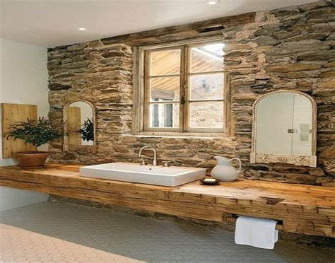 Upscale Rustic Bathroom Rustic Bathroom Designs Natural Stone