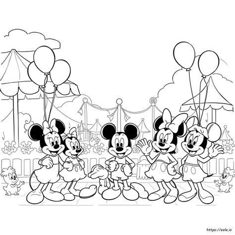 Disney Characters Printable Coloring Pages