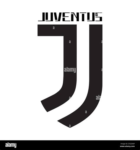 Juventus FC Black and White Logo Italian professional football club ...