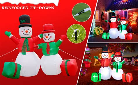 Uekars 5ft Christmas Inflatable Snowman Christmas Decorations