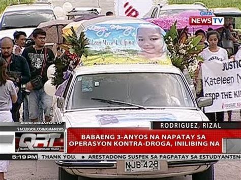 Qrt Babaeng Anyos Na Napatay Sa Operasyon Kontra Droga Inilibing Na