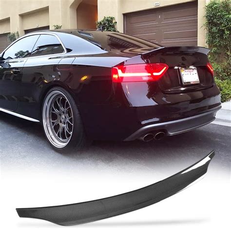 JC SPORTLINE Carbon Fiber Trunk Spoiler For Audi S5 2 Door Coupe 2008