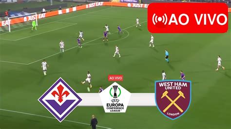 FIORENTINA X WEST HAM AO VIVO IMAGENS FINAL DA CONFERENCE LEAGUE