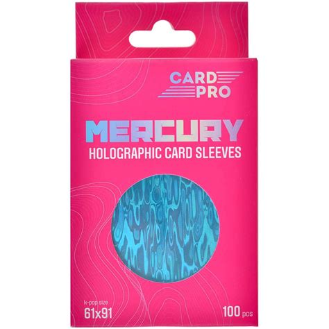 Протекторы Card-Pro (100 шт., 61x91 мм): голубые, голографические для ...