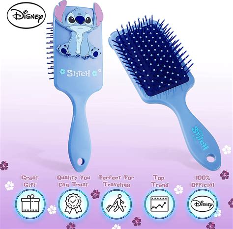 Disney Lilo And Stitch Hair Brush With 3d Stitch Ts For Girls Ladies