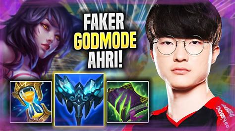 Faker Literally God Mode With Ahri T1 Faker Plays Ahri Mid Vs