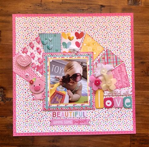 Bella Blvd My Only Sunshine Photo Scrapbook Scrapbooking Layouts