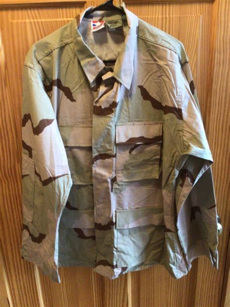 Desert Camouflage Combat Uniform Jacket Men's SzLarge… - Gem