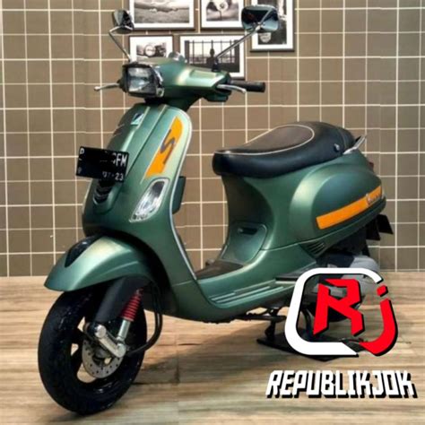 Mbtech Leather Seat Vespa Lx Vespa S Single Seat Custom Shopee