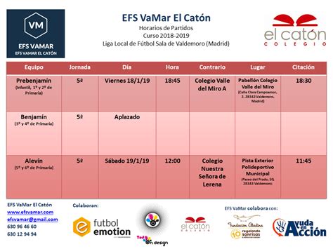 Nueva Jornada De La Liga Local De Valdemoro Efsvamar Escuela De