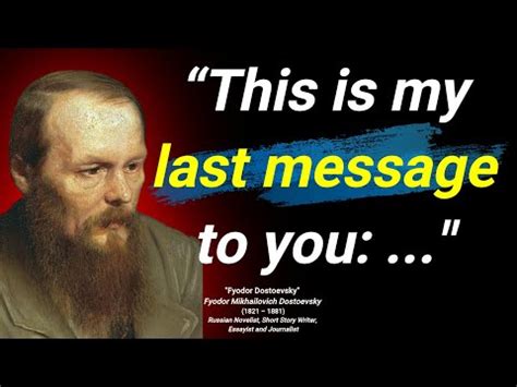 Fyodor Dostoevsky Brilliant Words Worth Listening Witty Kuya