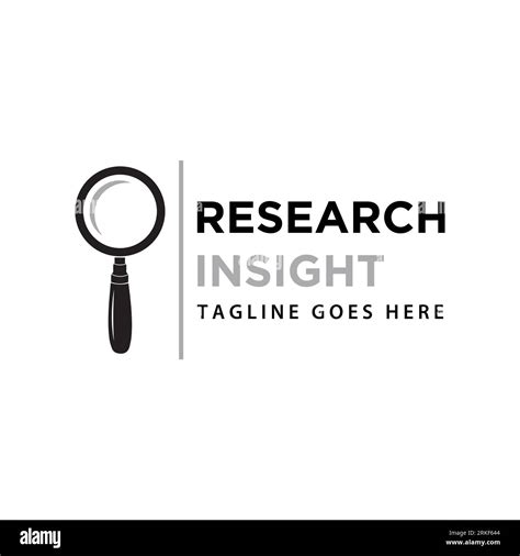 Research Insight Logo Icon Vector Template Research Logo With Simple