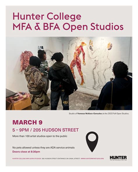 Mfa And Bfa Open Studios Spring 2024 Hunter Mfa In Studio Art