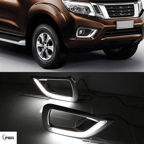 Fog Navara 2015 DRL Cover Chrome Pro Tuning