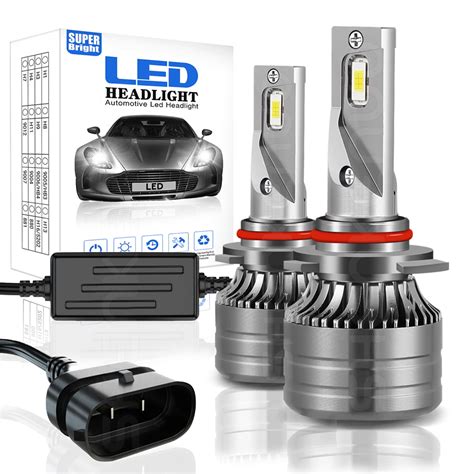 Shenkenuo Hb Led Headlight Bulbs W Lm K High Low Beam