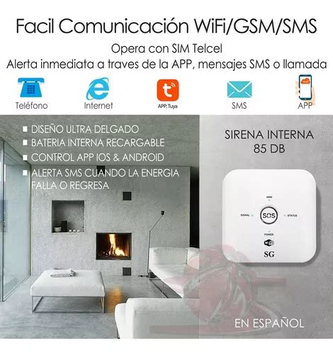 Alarma Wifi Gsm Control App Google Alexa Alerta Celular Inalambrica