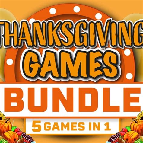 Thanksgiving Games Bundle Thanksgiving Party Game Bundle Etsy