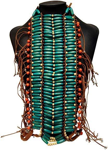 Mens Native American Indian Breastplate Costume Bluemulti Native