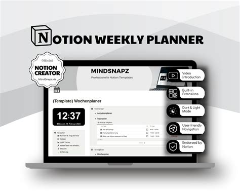 Notion Weekly Planner Streamline Your Schedule Tasks And Hobbies