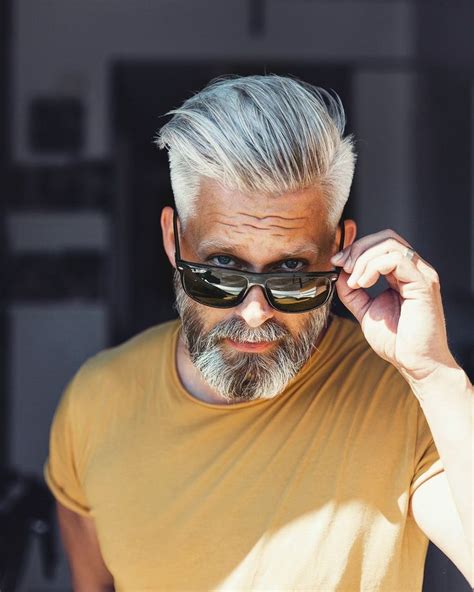 Pin By Ralph B More On Grey Hair Grey Hair Men Best Hairstyles For