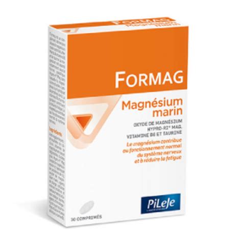 Formag Magnésium marin 30 comprimés Pileje Achat au meilleur prix