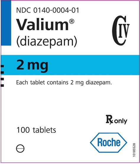 valium package insert prescribing information
